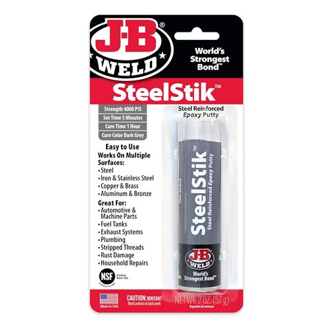 does jb weld work on sheet metal|SteelStik Epoxy Putty .